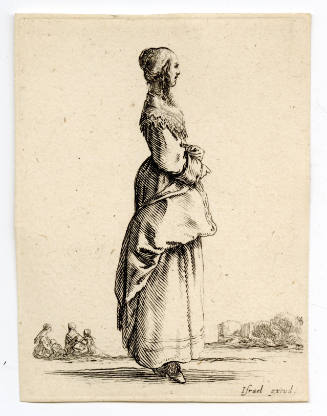 Woman in Profile, Looking to the Right