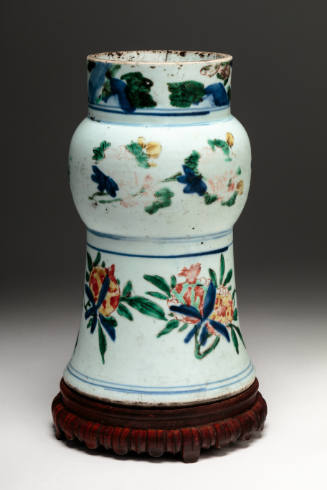Wucai Beaker Vase [cut down]