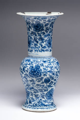 Blue and White Yen-Yen Vase