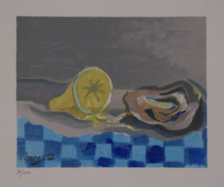 [Still life with an Oyster and Lemon]